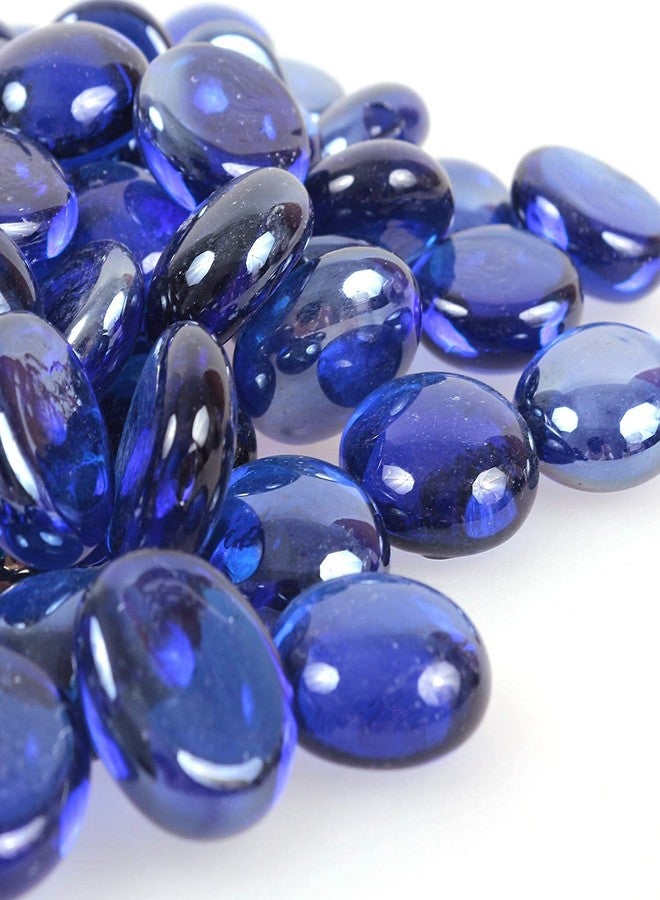 VANNEF Stone Special Polished Shiny Glass Pebbles for Home Garden Aquarium Landscape Outdoor Decoration (DarkBlue, 950 gm) - Image 3